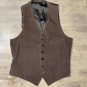 EUC Men’s Brown Corduroy Vest Size 38